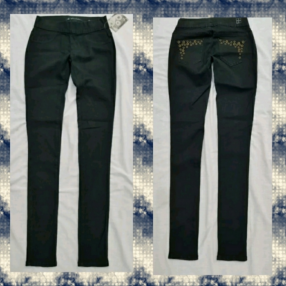 Y2k Vtg NOS Saltworks BETHUNE ST JEGGING denim Pull on Legging jean hybrid